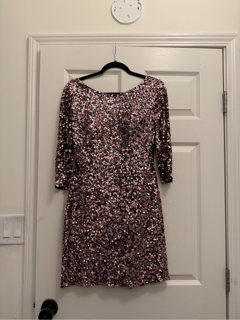 Scala Rose Gold Sequin Mini Dress